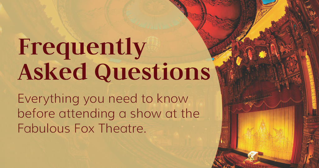 Fox Theater Seating Chart Pdf