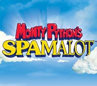Monty Python's Spamalot against a blue sky