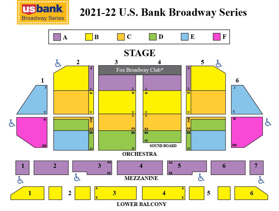 Season Ticket Pricing And Seating Chart | The Fabulous Fox Theatre